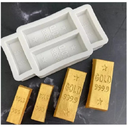 Молд силіконовий Зливки золота